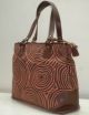 CANVAS LEATHER SHOPPING BAG